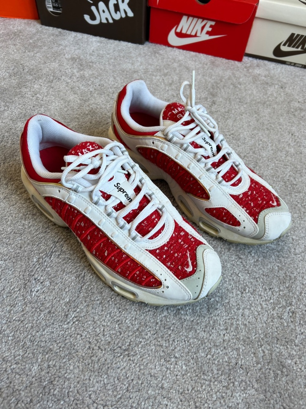 Supreme x Nike Air Max Tailwind 4 'University Red'
